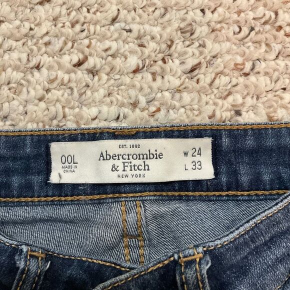 Abercrombie & Fitch distressed skinny jeans women’s 00/24W/33L - Picture 5 of 7